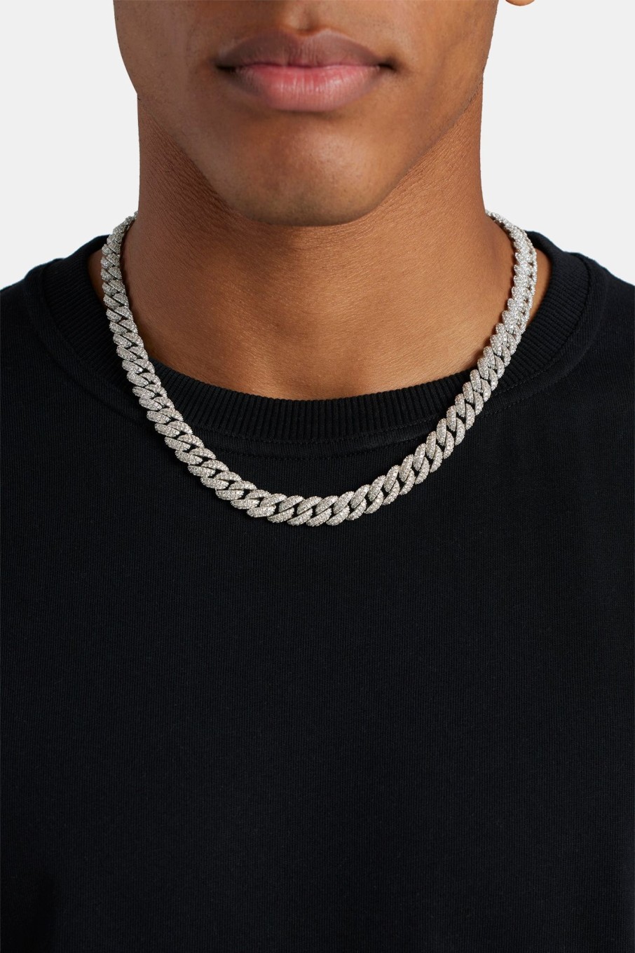 Iced Jewellery | JWL-CHN Iced Jewellery 8Mm Iced Cuban Link Chain