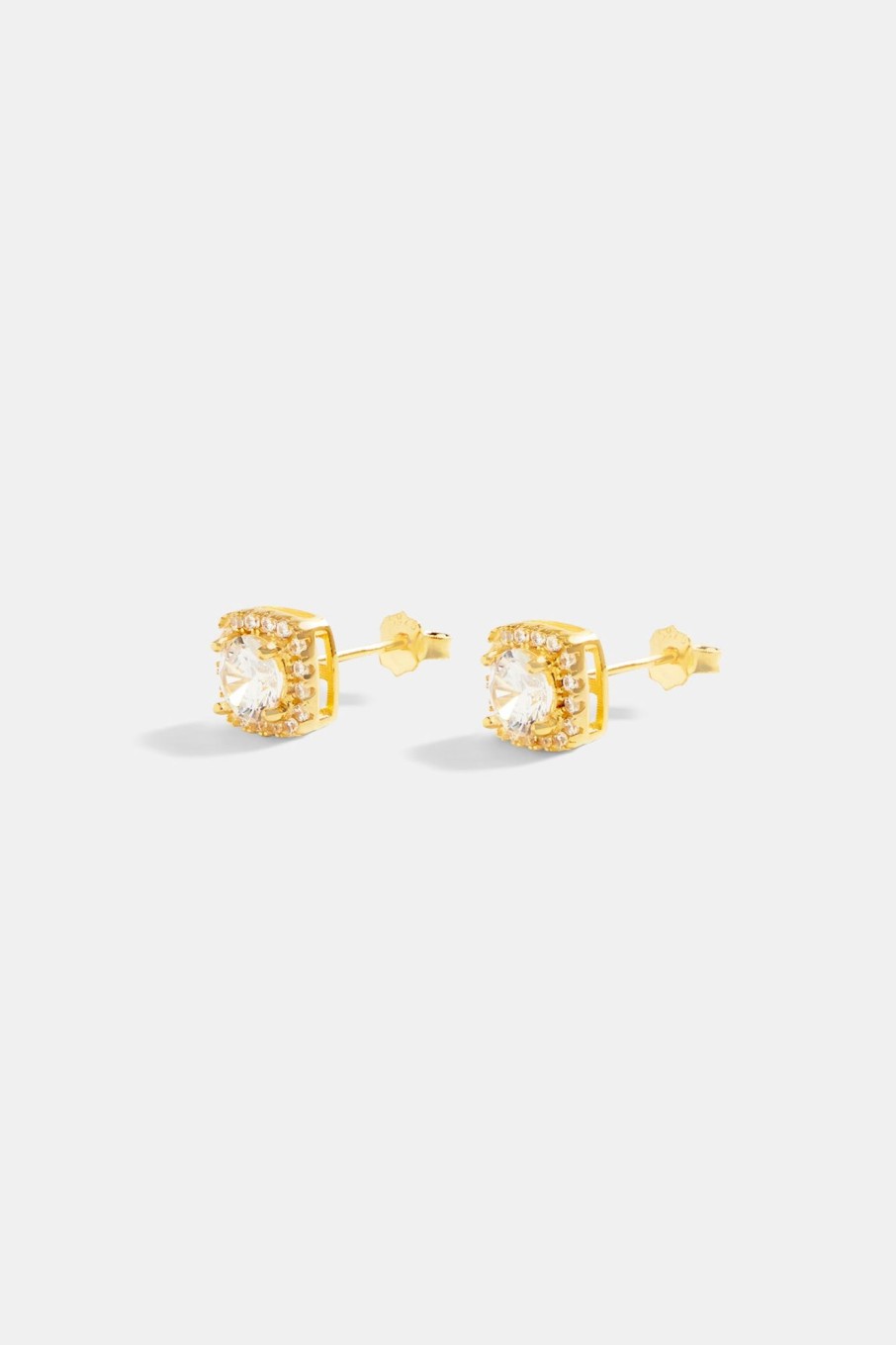 Iced Jewellery | JWL-EAR Iced Jewellery Womens Iced Cluster Stud Earrings - Gold