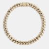 Chokers | JWL-CHN Chokers 12Mm Yellow Iced Out Cuban Chain Choker