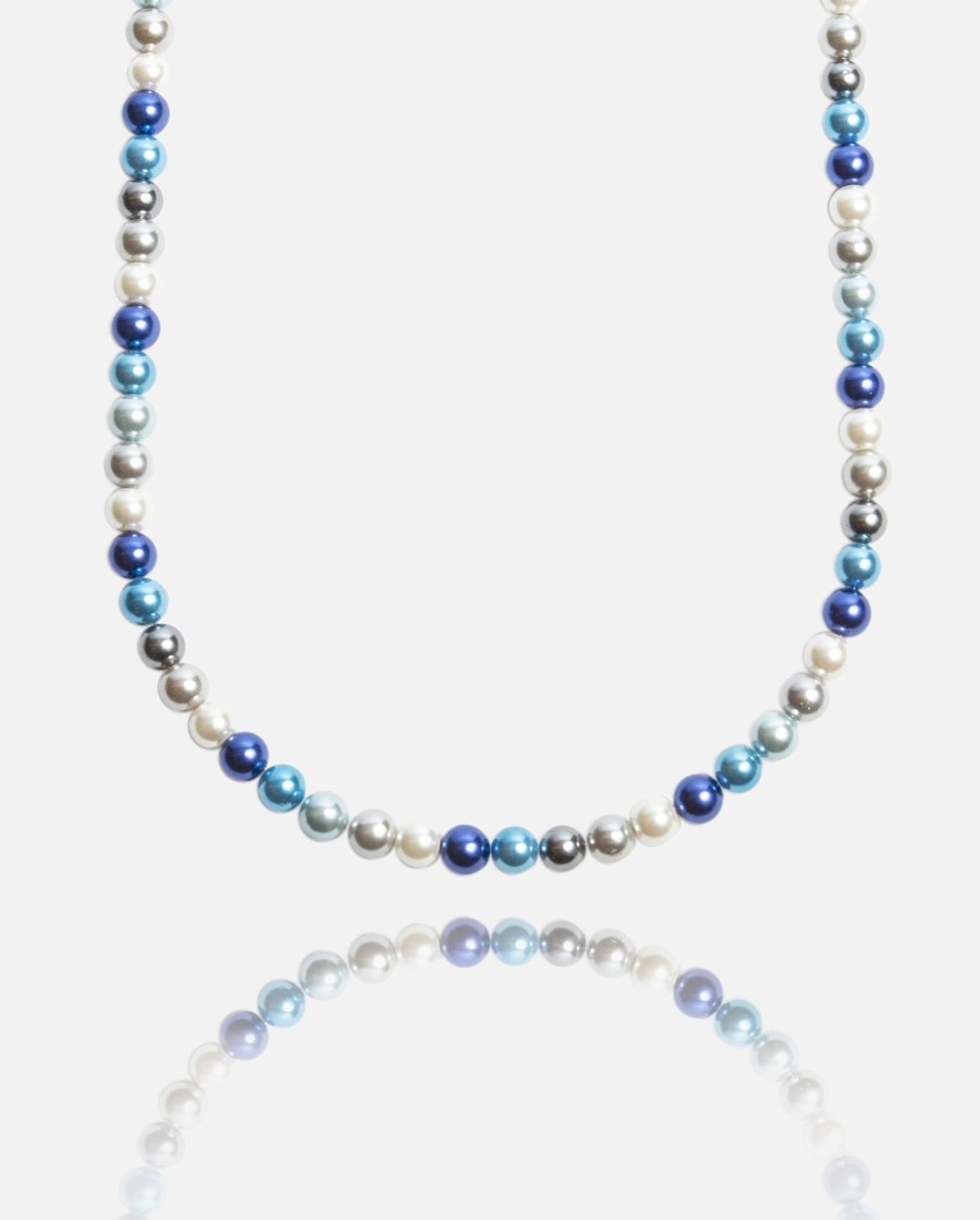 Necklaces | cernucci Necklaces 6Mm Pearl Necklace - Blue Multi