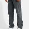 Jeans | CLO-BOT-DEN Jeans Relaxed Button Hem Detail Jeans - Dark Grey