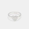 Iced Jewellery | JWL-RNG Iced Jewellery Iced Heart Ring - White