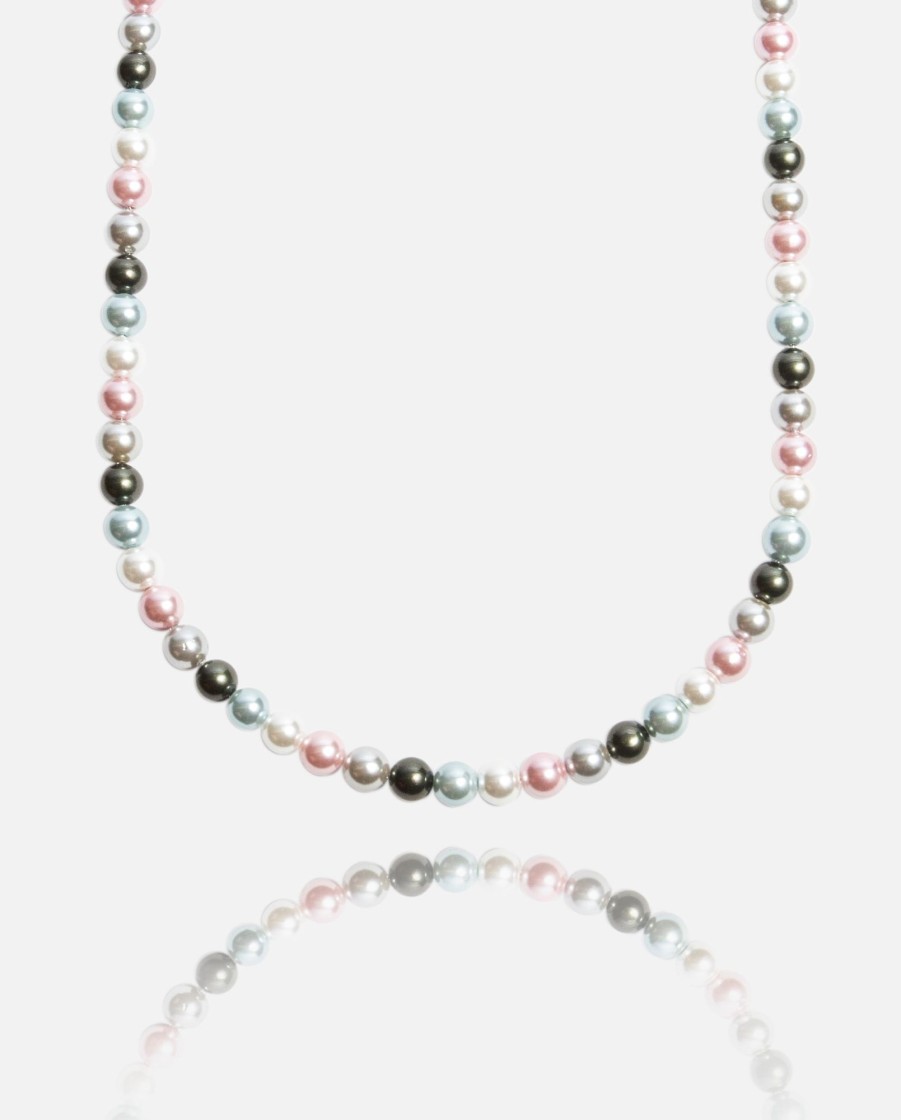 Necklaces | cernucci Necklaces 6Mm Pearl Necklace - Pink Multi