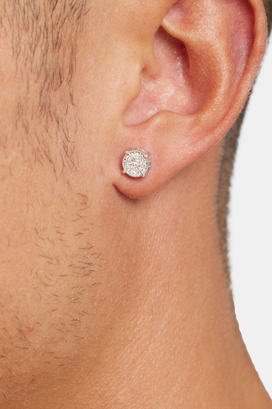 Iced Jewellery | JWL-EAR Iced Jewellery Iced Cz Circle Stud Earrings