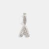 Custom Jewellery | JWL-CUST Custom Jewellery 17Mm Micro Iced Baguette Letter Pendant