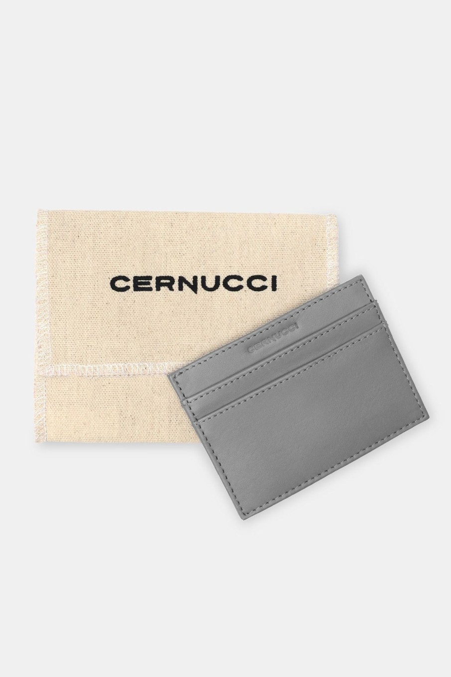 Accessories | cernucci Accessories Cernucci Leather Card Holder - Grey