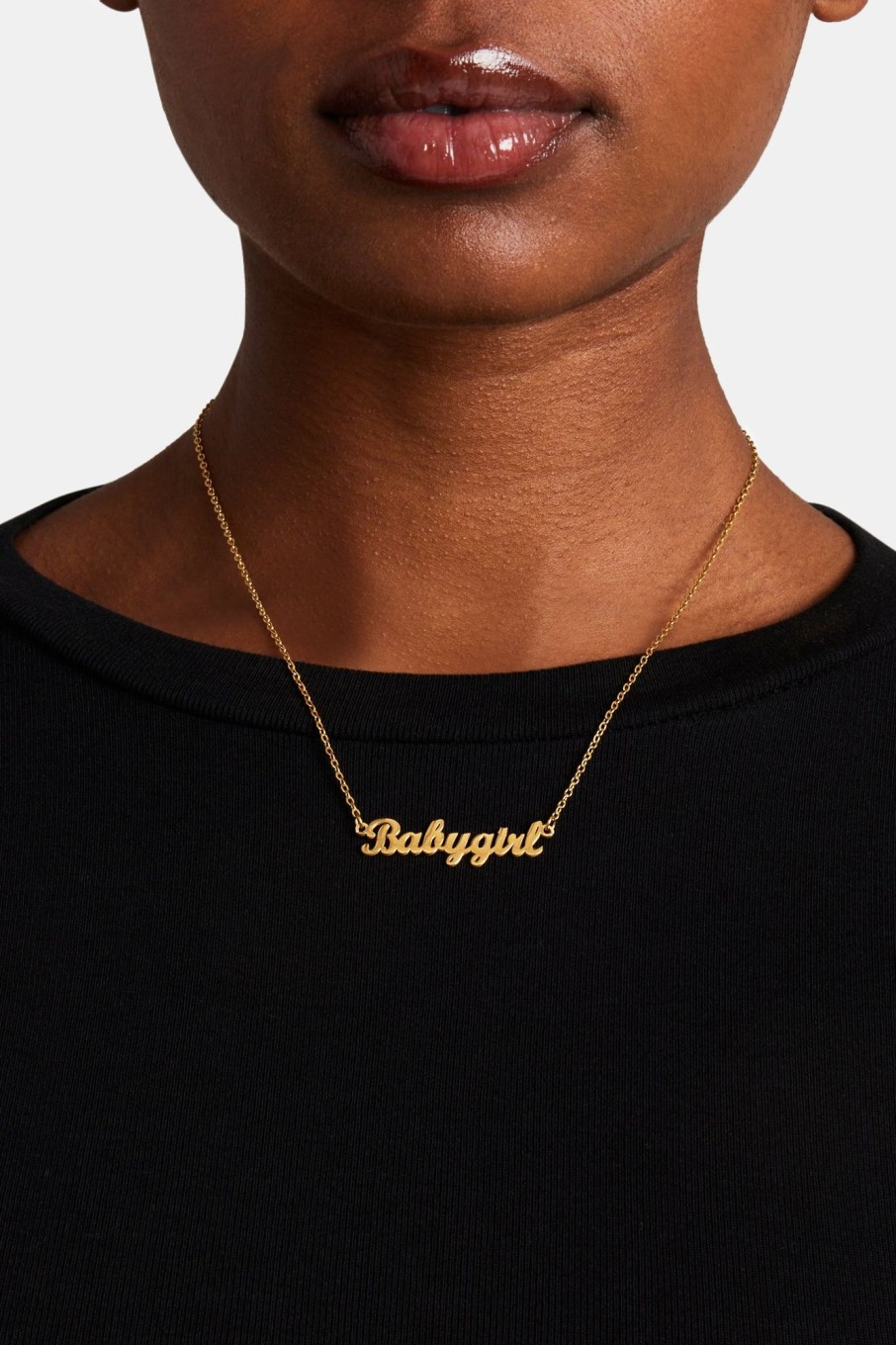 Necklaces | JWL-NECK Necklaces Gold Plated Polished Babygirl Necklace