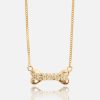 Necklaces | cernucci Necklaces Beware Bone Necklace - Gold