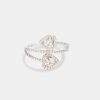 Iced Jewellery | JWL-RNG Iced Jewellery 925 15Mm Heart Cz Twist Ring