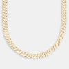 Iced Jewellery | JWL-CHN Iced Jewellery 8Mm Gold Plated Prong Cuban Chain