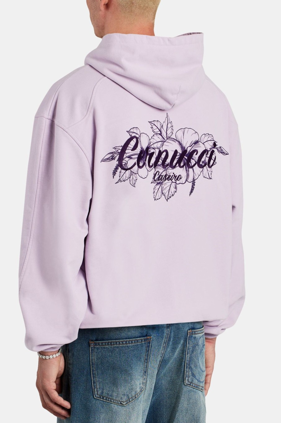 Hoodies & Sweatshirts | cernucci Hoodies & Sweatshirts Floral Graphic Oversized Hoodie