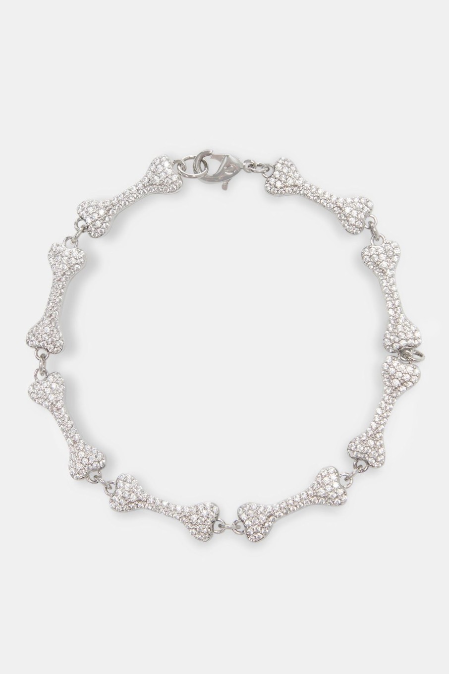 Iced Jewellery | cernucci Iced Jewellery Iced Bone Bracelet - White