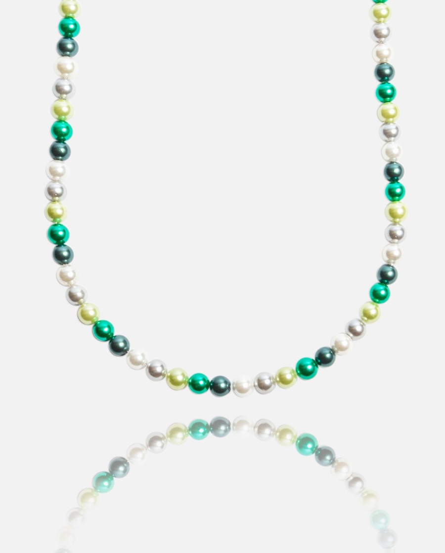 Pearls | JWL-NECK-PRL Pearls 6Mm Pearl Necklace - Green Multi