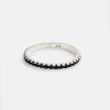 925 Sterling Silver | cernucci 925 Sterling Silver 2Mm 925 Black Cz Tennis Ring