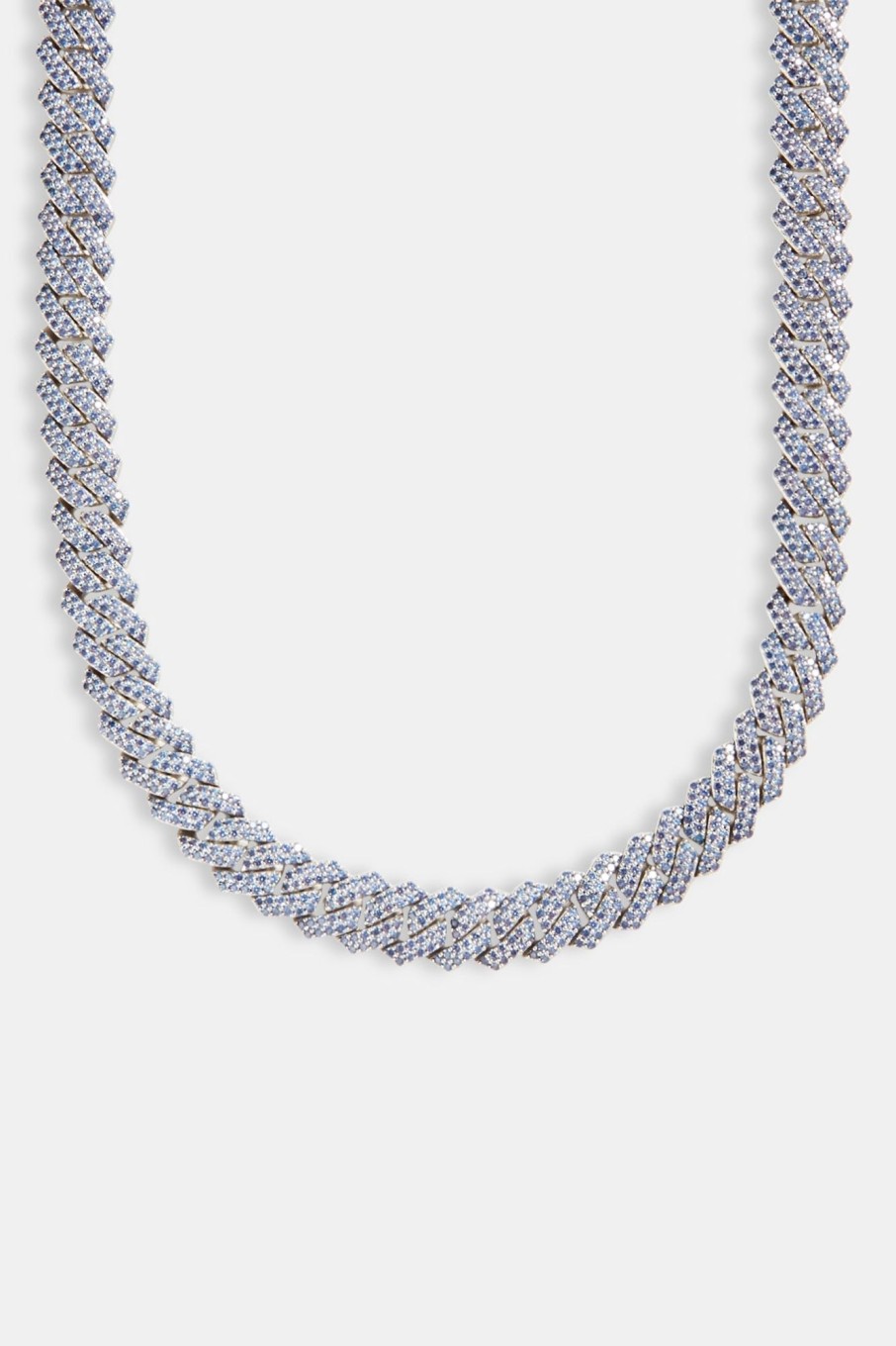 Chains | cernucci Chains 14Mm Iced Dark Blue Cz Prong Cuban Chain