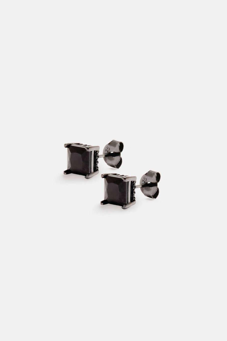 Iced Jewellery | JWL-EAR Iced Jewellery 6Mm Iced Stud Earrings - Black