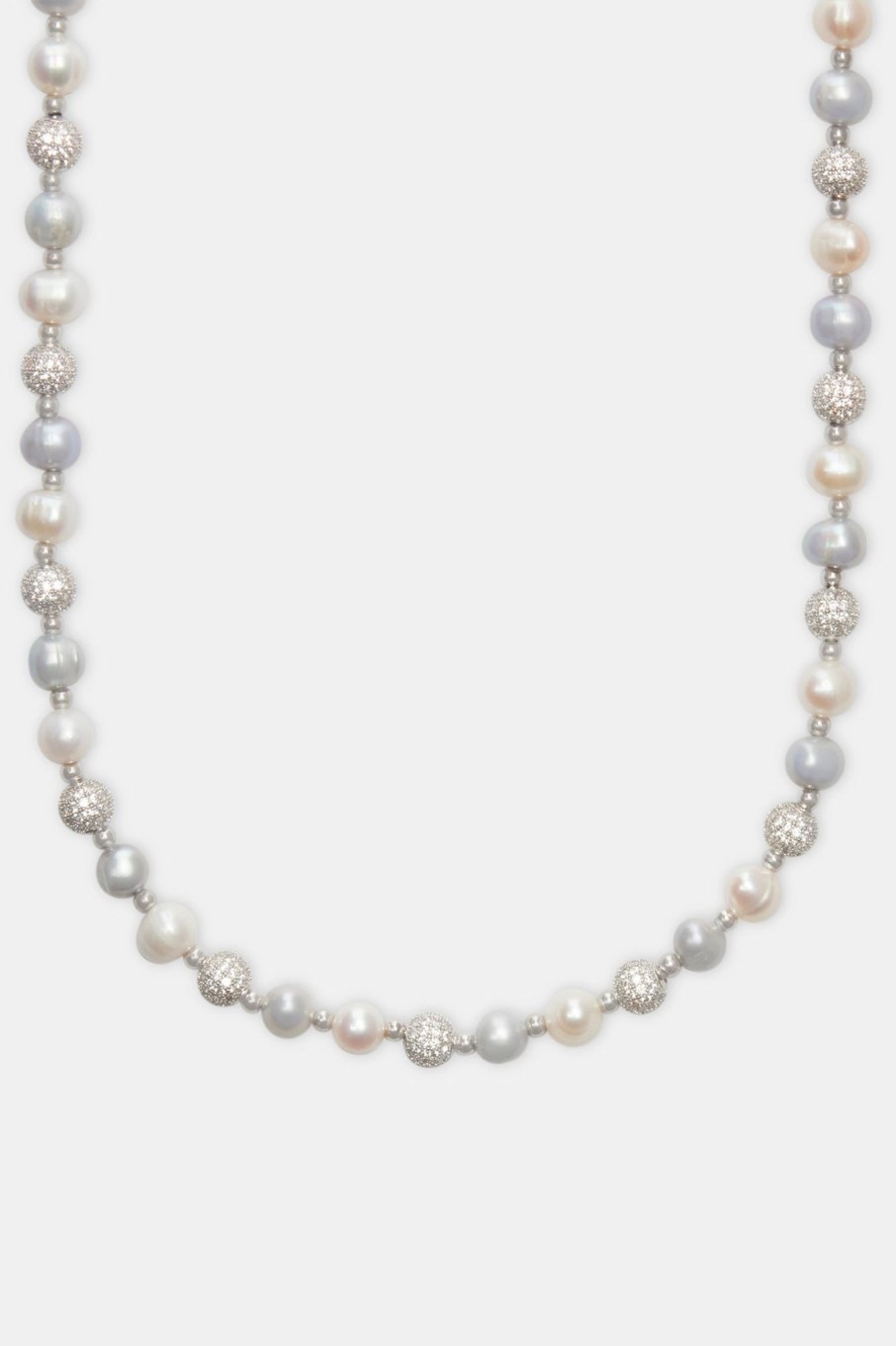 Pearl Necklaces & Bracelets | cernucci Pearl Necklaces & Bracelets Freshwater Pearl Ice Ball Necklace - White