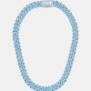 Chains | cernucci Chains Iced Blue Prong Cuban Chain