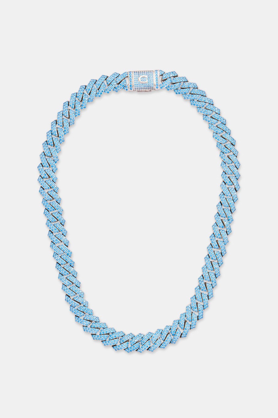 Chains | cernucci Chains Iced Blue Prong Cuban Chain