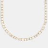 Chains | JWL-CHN Chains Round U0026 Rectangular Tennis Chain - Gold 5Mm