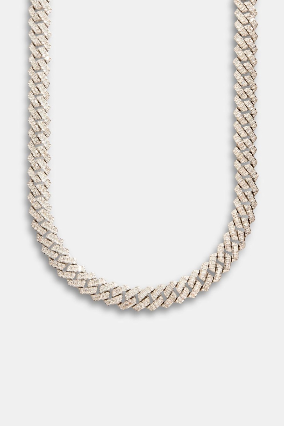 Iced Jewellery | JWL-CHN Iced Jewellery 14Mm Womens Baguette Prong Cuban Chain