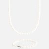 Pearls | JWL-BUND Pearls 6Mm Pearl Necklace + Bracelet Bundle