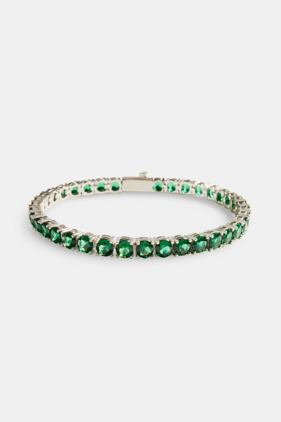 Iced Jewellery | cernucci Iced Jewellery 5Mm Tennis Bracelet - Dark Green