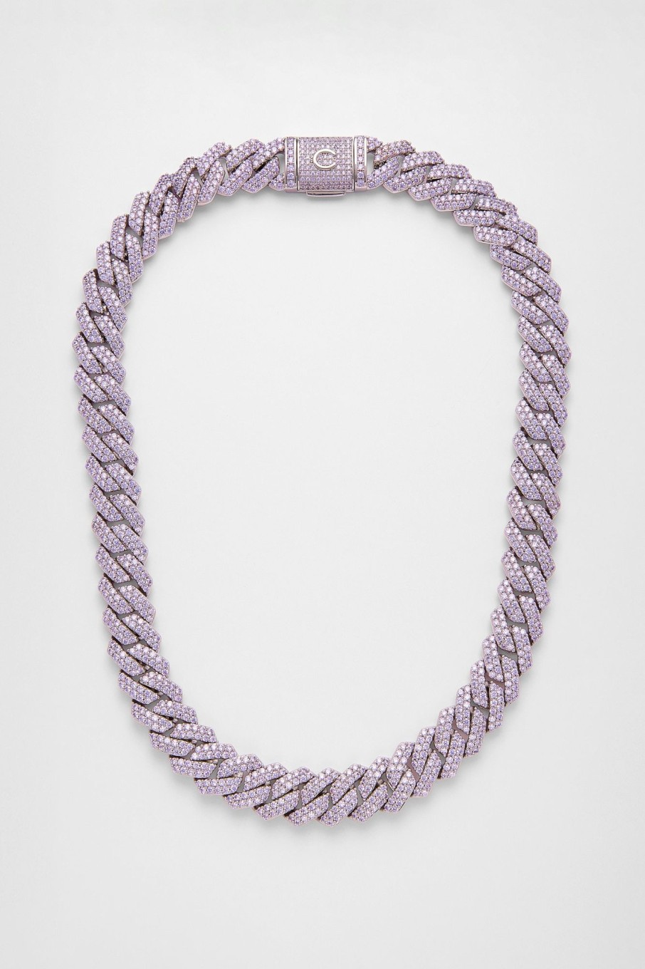 Chains | JWL-CHN Chains 14Mm Iced Lilac Prong Cuban Chain