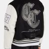 Outerwear | cernucci Outerwear Cernucci Rhinestone Varsity Bomber - Black