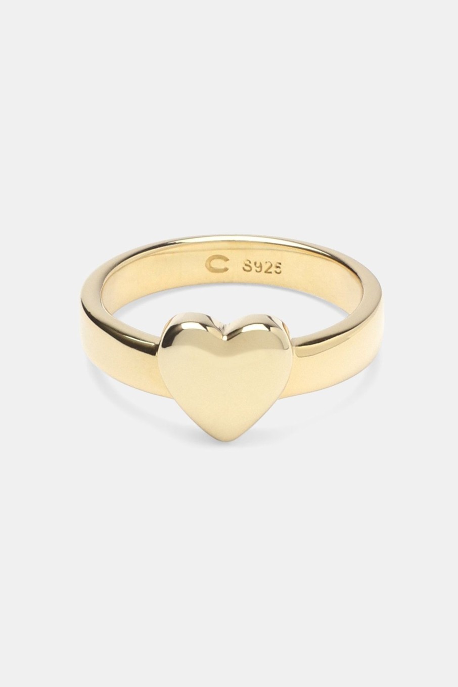 Rings | JWL-RNG Rings Polished Heart Ring - Gold