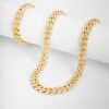 Jewellery Sets | cernucci Jewellery Sets 12Mm Iced Cuban Chain + Bracelet Bundle - Gold