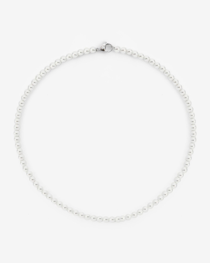 Pearls | JWL-NECK-PRL Pearls 6Mm Beaded Pearl Necklace - White