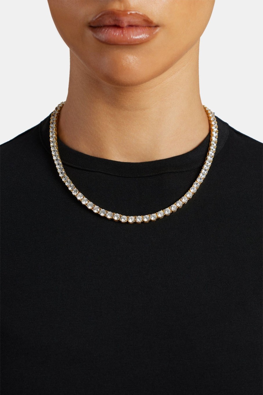 Iced Jewellery | JWL-CHN Iced Jewellery Womens 5Mm Tennis Chain - Gold