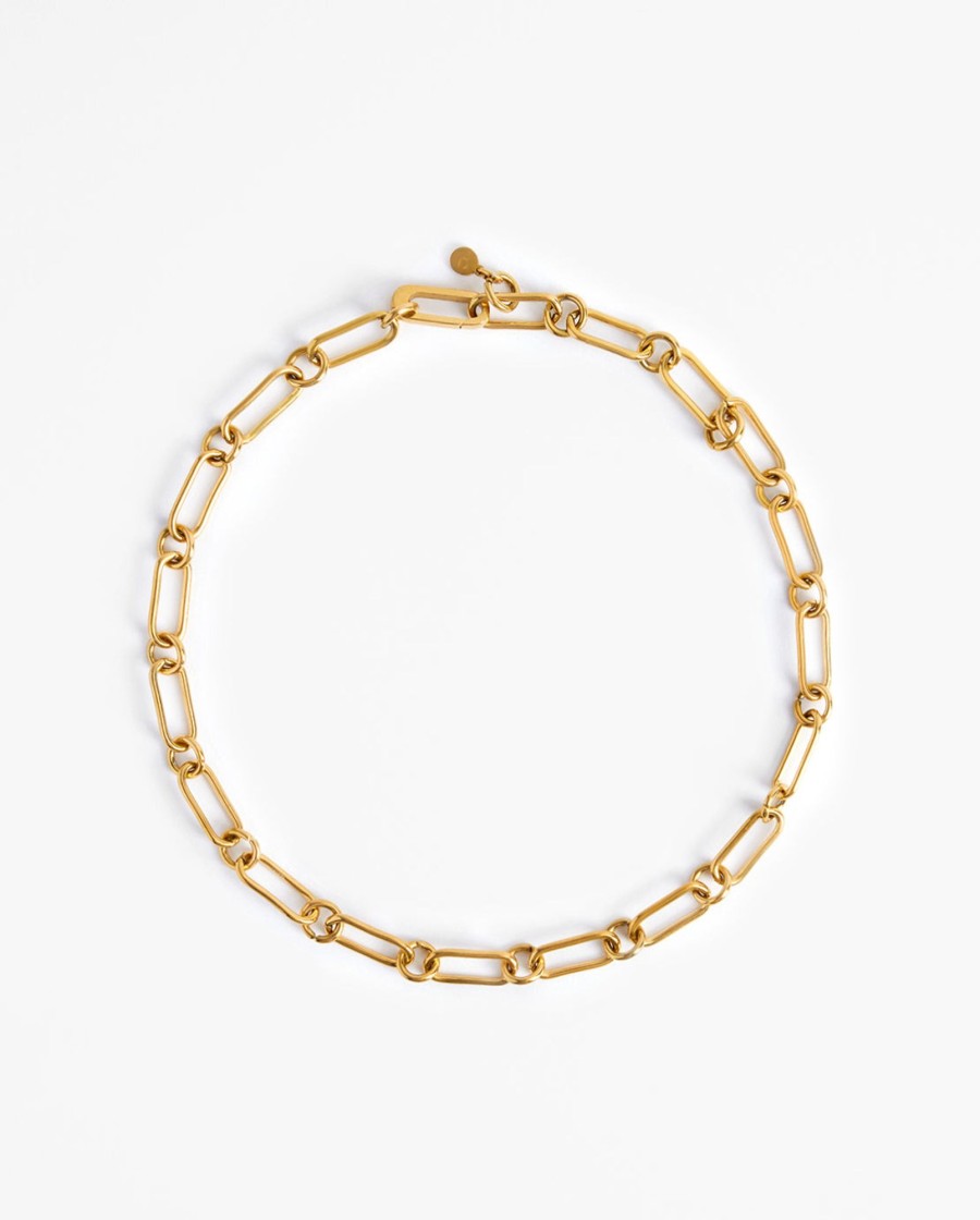 Necklaces | JWL-NECK Necklaces Chain Link Choker - Gold