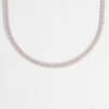 Chains | JWL-CHN Chains Double Row Iced Pink Tennis Chain