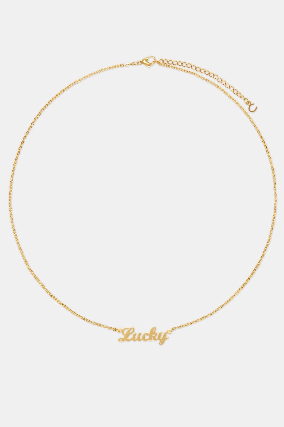 Necklaces | JWL-NECK Necklaces Gold Plated Polished Lucky Necklace