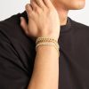 Jewellery Sets | cernucci Jewellery Sets Cuban Link + Tennis Bracelet Bundle - Gold