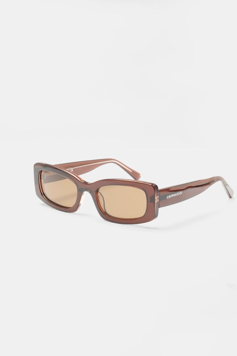 Accessories | CLO-ACC Accessories Chunky Narrow Square Acetate Frame Sunglasses - Brown