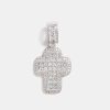 Cross Jewellery | cernucci Cross Jewellery 35Mm Iced Cz Baguette Cross Pendant