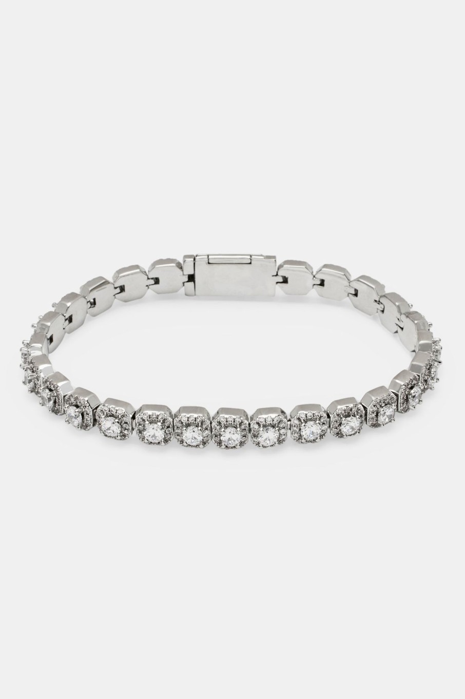 Iced Jewellery | JWL-BRA Iced Jewellery 7Mm Clustered Tennis Bracelet