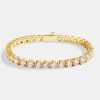 Bracelets & Bangles | JWL-BRA Bracelets & Bangles 5Mm Tennis Bracelet - Gold