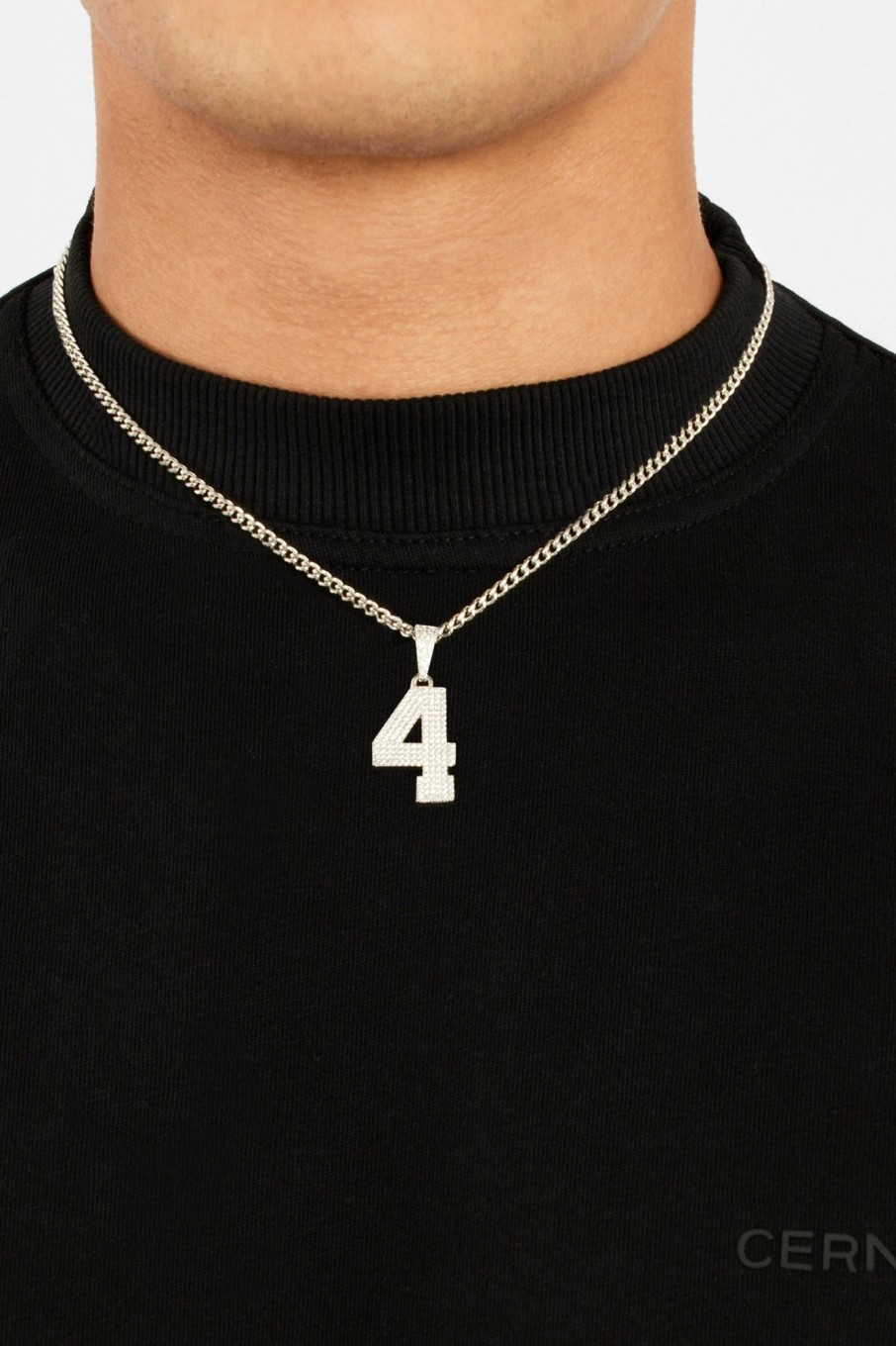 Pendants | cernucci Pendants Iced 4 Number Pendant