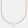 Necklaces | cernucci Necklaces Iced Heart Necklace - Gold