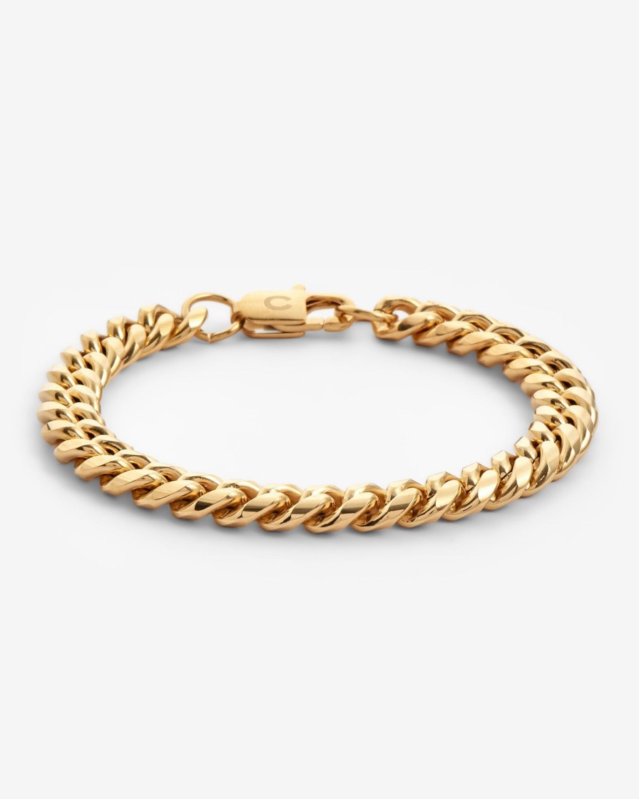 Bracelets & Bangles | cernucci Bracelets & Bangles 8Mm Miami Cuban Link Bracelet - Gold