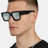 Accessories | CLO-ACC Accessories Oversized Thick Frame Green Acetate Sunglasses - Black