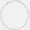 Chains | cernucci Chains Iced Cz Gem U0026 Ball Chain Mix Chain - White