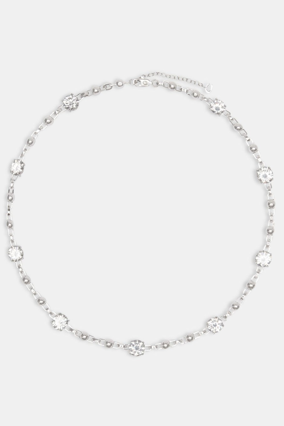 Chains | cernucci Chains Iced Cz Gem U0026 Ball Chain Mix Chain - White