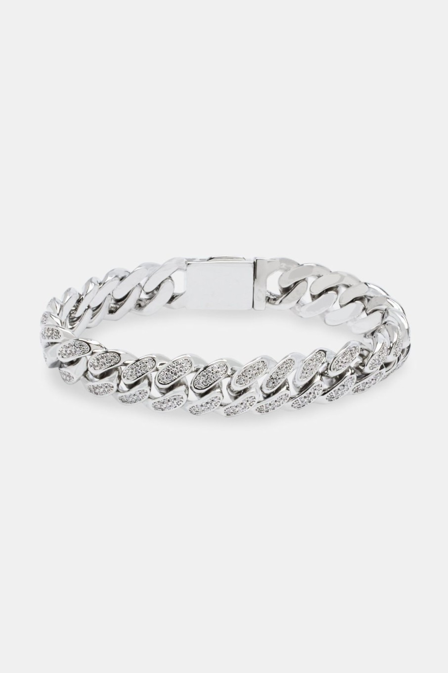 Iced Jewellery | JWL-BRA Iced Jewellery 12Mm Iced Cuban Link Bracelet