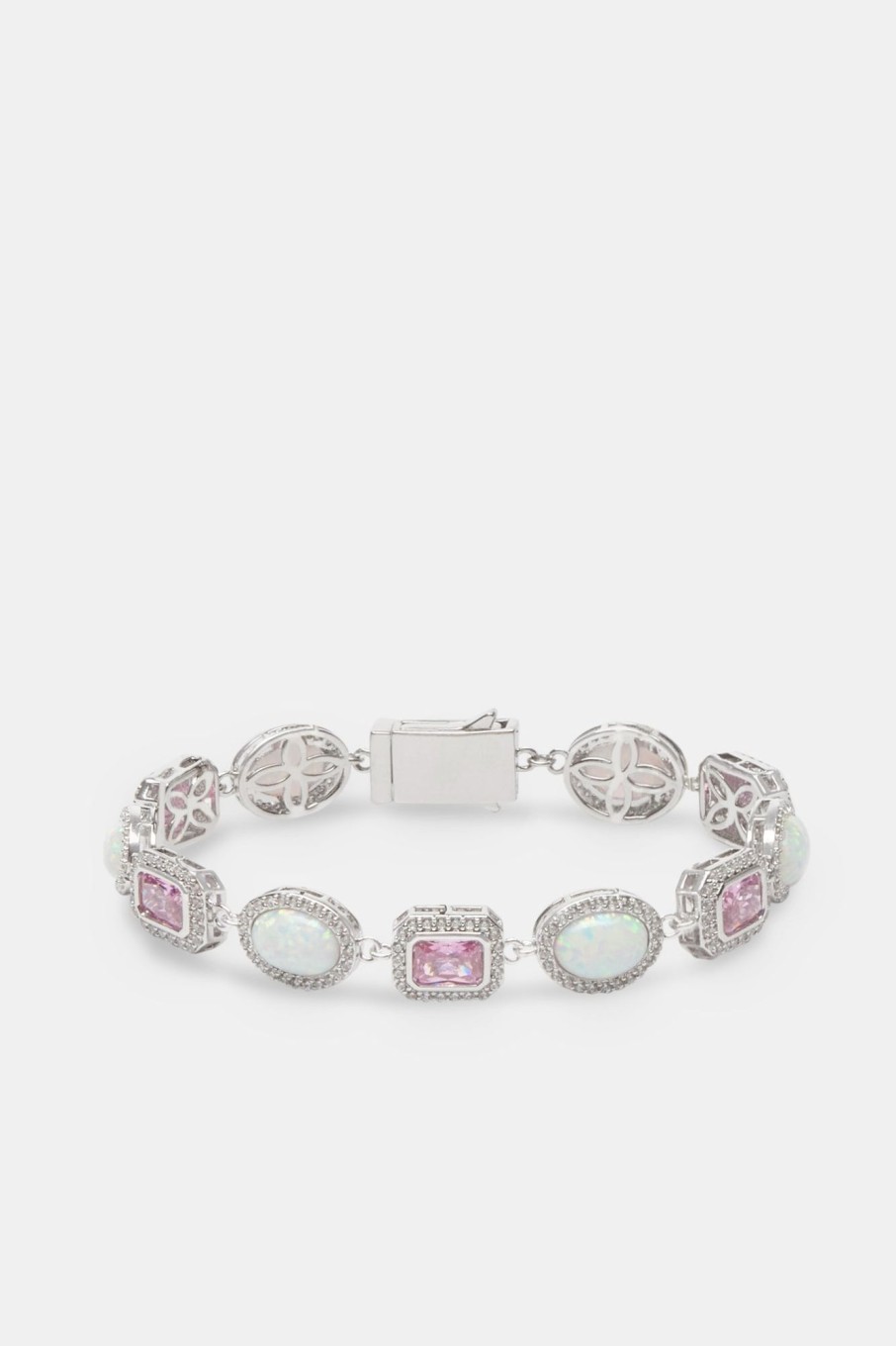 Bracelets & Bangles | JWL-BRA Bracelets & Bangles Opal U0026 Pink Gemstone Bracelet - White