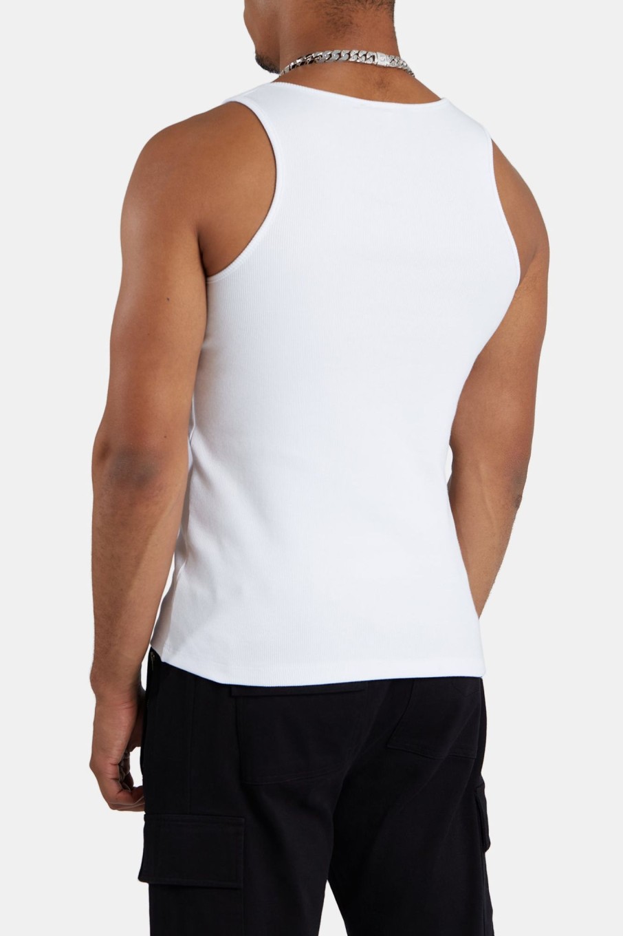 T-Shirts & Vests | cernucci T-Shirts & Vests Slim Fit Embroidered Vest - White